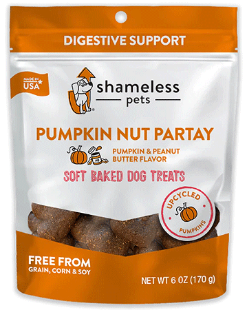[SHP00133] SHAMELESS PETS Soft Baked Dog Treats Pumpkin Nut Par-Tay 6oz