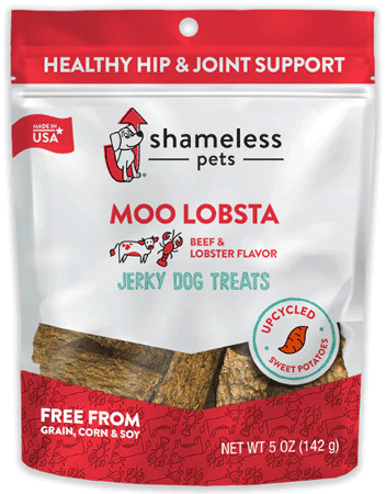 [SHP89722] SHAMELESS PETS Jerky Bites Moo Lobsta 5oz