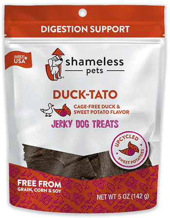 [SHP89724] SHAMELESS PETS Jerky Bites Duck-Tato 5oz
