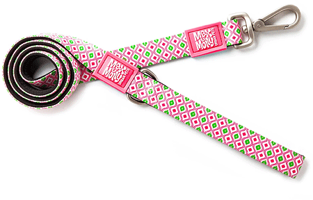 [MAX02377] MAX&MOLLY Classic Neoprene Leash Retro Pink M 7/8" x 4ft