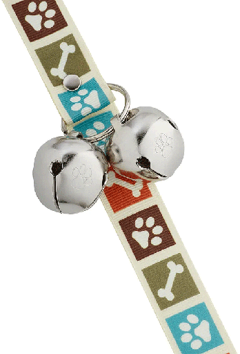 [POB78769] POOCHIE BELLS Classic Dog's Life - Bone Appetite Brown
