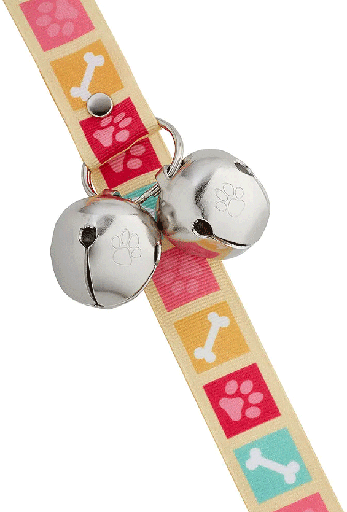 [POB85406] POOCHIE BELLS Classic Dog's Life - Bone Appetite Pink