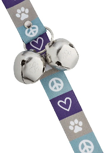 [POB92651] POOCHIE BELLS Classic Dog's Life - Peace Love Dog