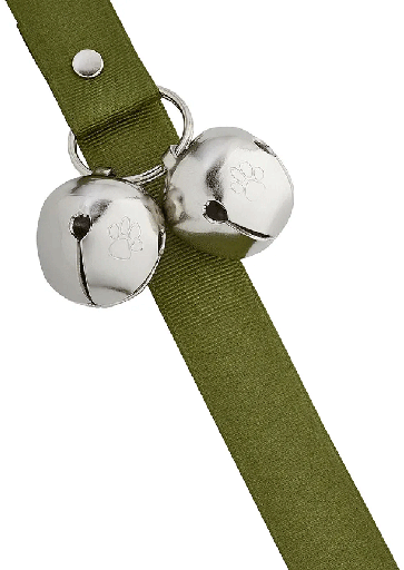 [POB98236] POOCHIE BELLS Classic Solid Colors - Fern