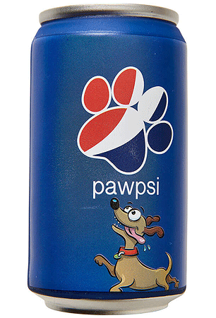 [E54762] *ETHICAL/SPOT Fun Drink Pawpsi Can 4.5"