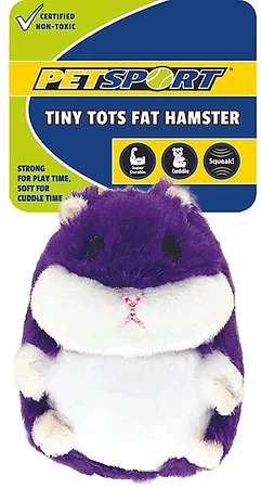 [PS20483] PETSPORT Tiny Tots Fat Hamster Purple 5"