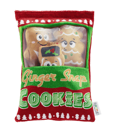 [OHH70861] OUTWARD HOUND Holiday Snack Bag Gingersnap Cookies