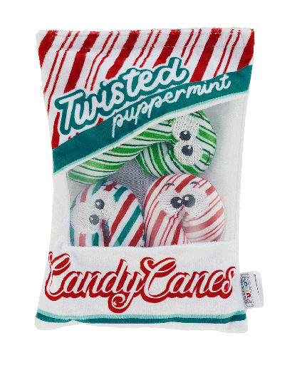[OHH70863] OUTWARD HOUND Holiday Snack Bag Candy Canes