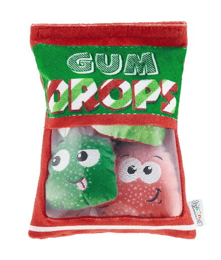 [OHH70813] OUTWARD HOUND Holiday Snack Bag Gum Drops