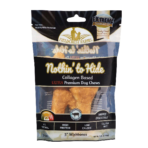 [FF63316] *FIELDCREST FARMS Nothin' To Hide Ultra Wishbone 5" Chicken 2pk
