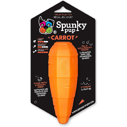 [SKP00347] SPUNKY PUP Treat Dispensing Carrot