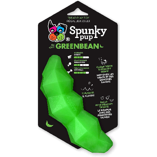 [SKP00348] SPUNKY PUP Treat Dispensing Green Bean