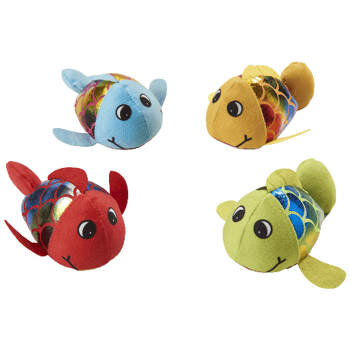 [E52194] ETHICAL/SPOT Plush Jittery Fish 3" Cat Toy