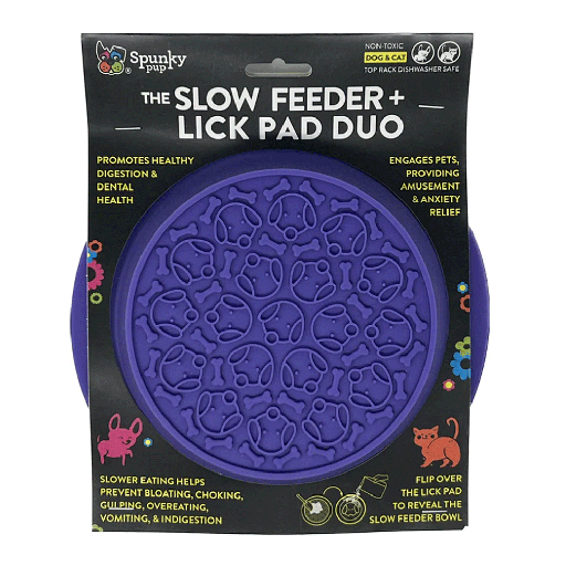 [SKP82570] *SPUNKY PUP Slow Feeder & Lick Pad Duo Combo Bowl