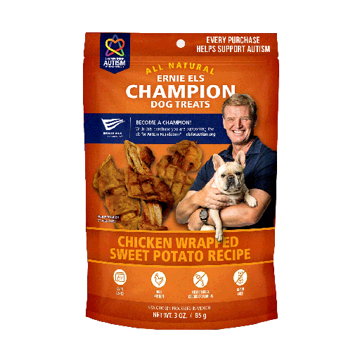 [EE00418] ERNIE ELS Chicken Wrapped Sweet Potato Treats 3oz- EXP 11/25