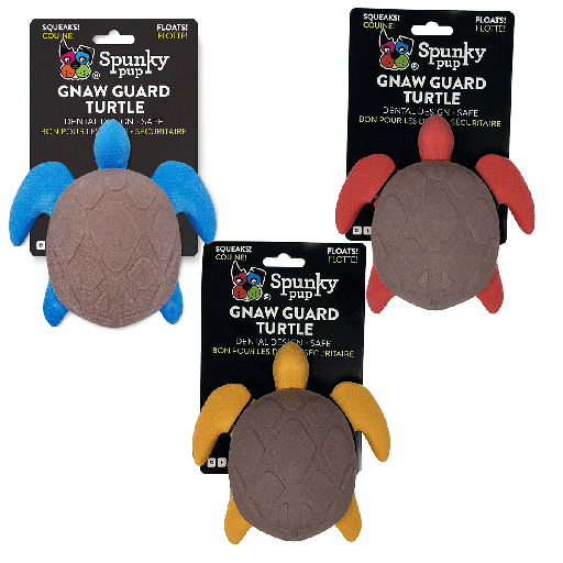 [SKP82553] *SPUNKY PUP Gnaw Guard Squeaky Sea Turtle