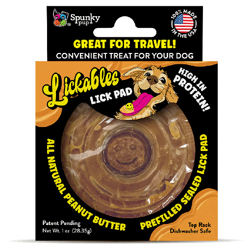 [SKP12101] *SPUNKY PUP Lickables Peanut Butter Filled Lick Pad 1pk