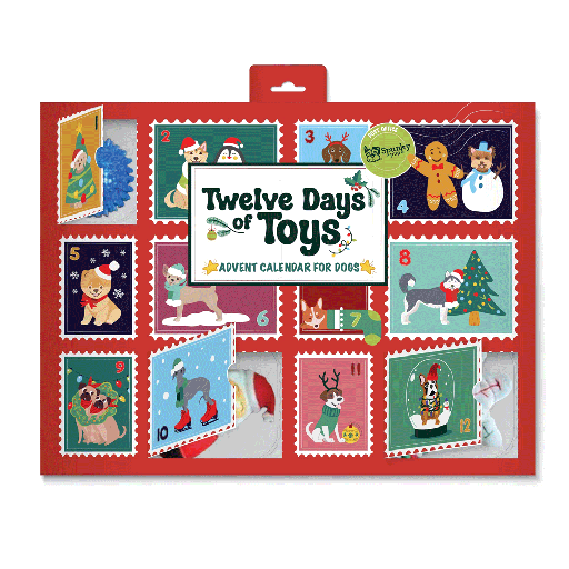 [SKPH12040] SPUNKY PUP Holiday 12 Days Of Toys Advent Calendar