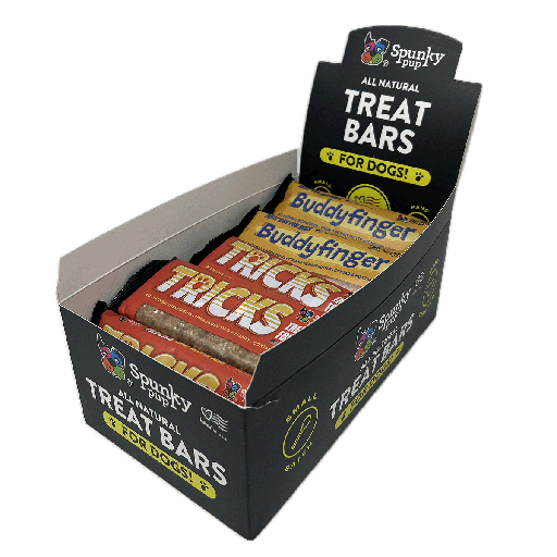 [SKPD52590] SPUNKY PUP Bark Bar Display 24ct
