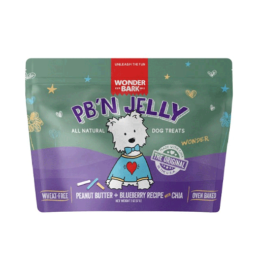 [WB00496] ^WONDER BARK Wonder Bites PB N Jelly 2oz