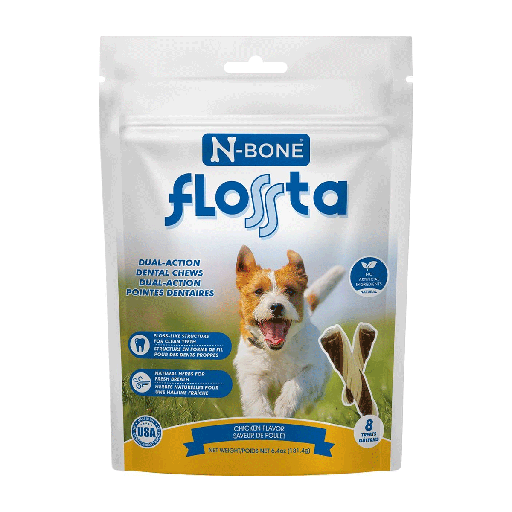 [NB80261] N-BONE FLOSSta Dental Chews Chicken 8ct