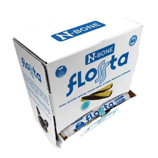 [NB80270] N-BONE FLOSSta Dental Chews Mint Display 16ct