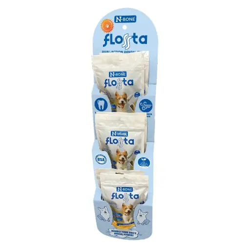[NB80318] N-BONE FLOSSta Dental Chews Variety Clip Strip 6ct