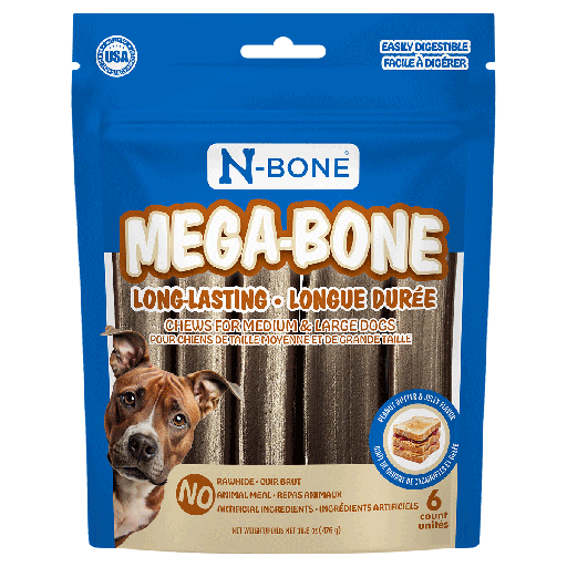 [NB80330] N-BONE Mega-Bone Peanut Butter & Jelly 6ct