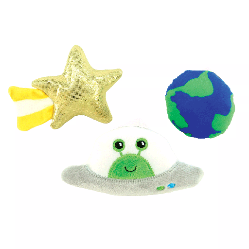 [CA32481] LI'L PALS Dog Toy Combo Outer Space 3pk
