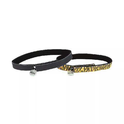 [CA43249] COASTAL ElastaCat FlexFit Cat Collar Tiger/Black 2pk