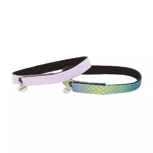 [CA43246] COASTAL ElastaCat FlexFit Cat Collar Scales/Purple 2pk