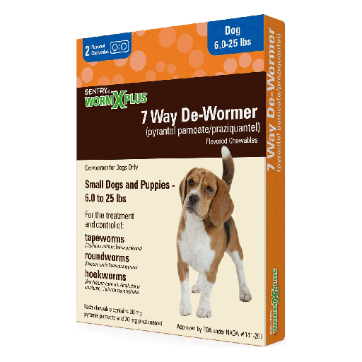 [SRG17603] SENTRYHC 7 Way De-Wormer Small Dog 2ct