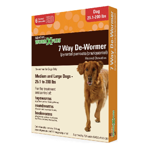 [SRG17815] SENTRYHC 7 Way De-Wormer Large Dog 6ct