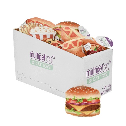 [MP20661] MULTIPET Snack Food Cat Toys Display 25pc