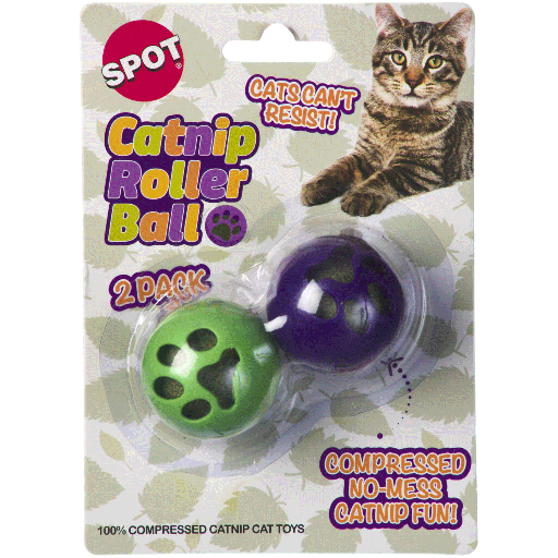 [E52221] ETHICAL/SPOT Catnip Roller Ball 2pk
