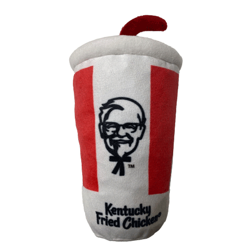 [E33233] ETHICAL/SPOT KFC Plush Soda w/Straw 6"