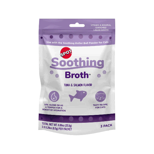 [E52238] *ETHICAL/SPOT Cat Soothing Broth Tuna/Salmon Flavor 3pk