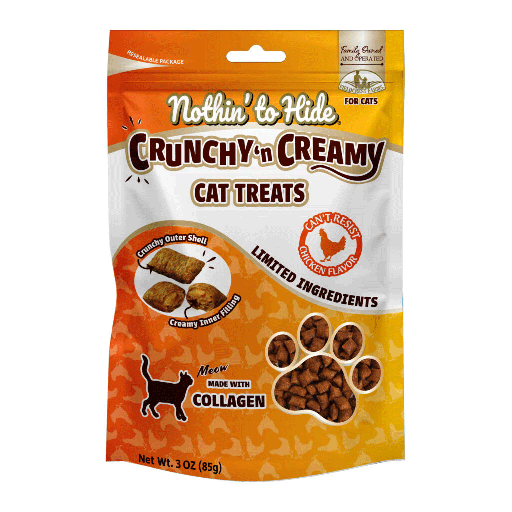 [FF63506] FIELDCREST FARMS Nothin' To Hide Cat Chicken Treats 3oz