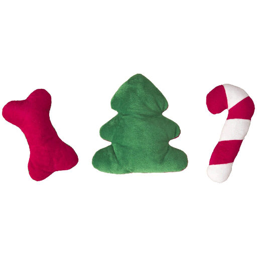 [EH54934] ETHICAL HOLIDAY Dog Toys Medium 6" 3pk