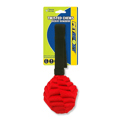 [PS80220] PETSPORT Twisted Chews Cherry Bomberr 14"