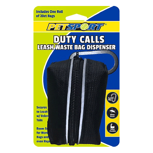 [PS50014] PETSPORT Duty Calls Leash Waste Bag Dispenser + 20 ct Roll