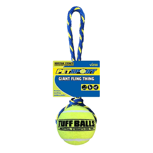 [PS70007] PETSPORT Giant Fling Thing 14" Rope w/4" Tuff Ball