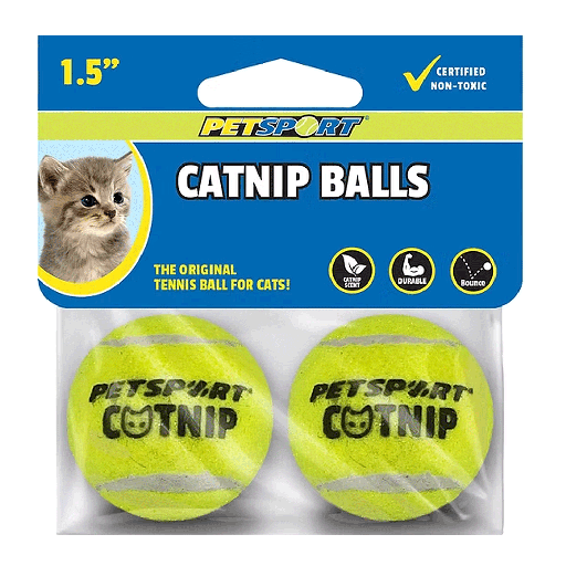 [PS70019] PETSPORT Catnip Balls 1.5" 2pk