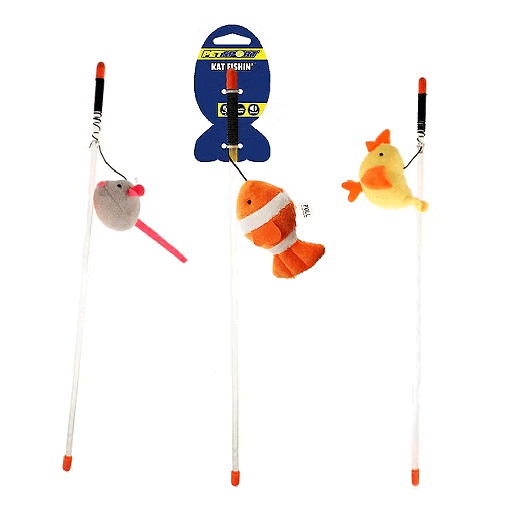 [PS70124] PETSPORT Kat Fishin' Wand 17" Asst.