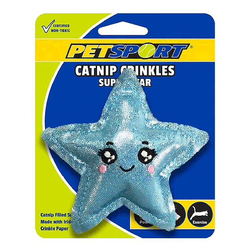 [PS70132] PETSPORT Catnip Crinkles - Super Star 4"