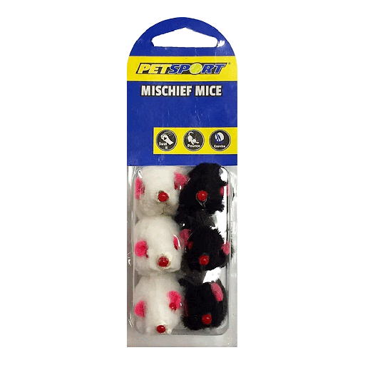 [PS70135] PETSPORT Mischief Mice 5" 6pk