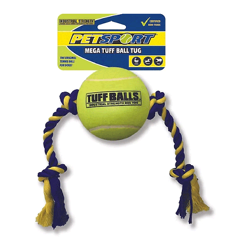 [PS70156] PETSPORT Mega Tuff Ball Tug 29" Rope w/ 6" Ball