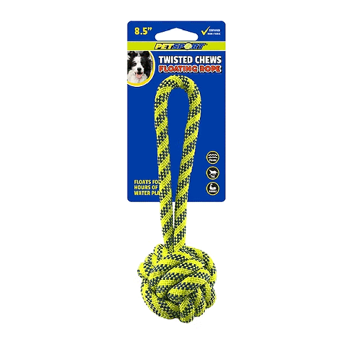 [PS80455] PETSPORT Twisted Chews Floating Rope Monkey Fist 8.5"