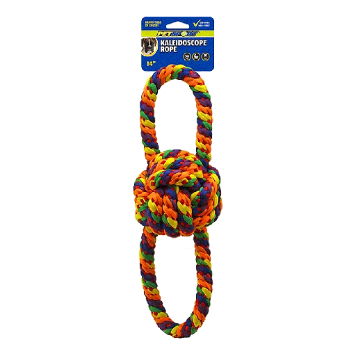 [PS80475] PETSPORT Kaleidoscope Double Handle Knot Ball 14"