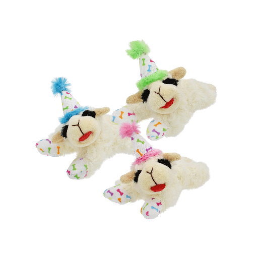 [MP48705] MULTIPET Lamb Chop with Birthday Hat 6"